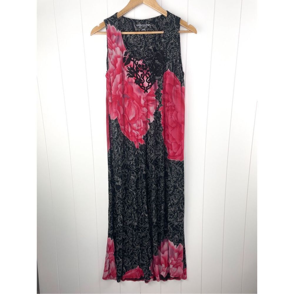 NWT Soft Surroundings Floral Maxi Sleep PJ Dress Nightgown Size PM